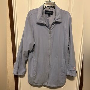 London Fog Women's Soft Blue Utility Jacket - Size L